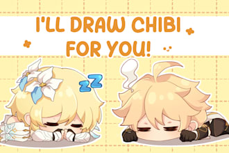 draw cute chibi art for your persona, fav chara, your pet, etc