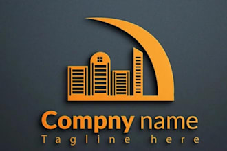 create a construction house building and company logo design
