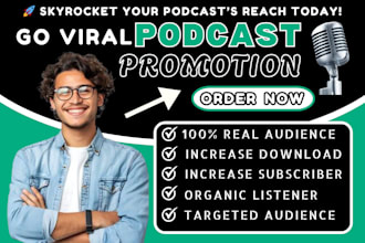 do expert podcast marketing and podcast promotion services to grow your audience