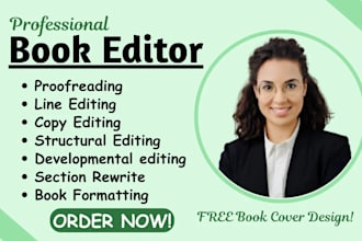 do book editing, proofreading, book formatting, as book editor for non fiction