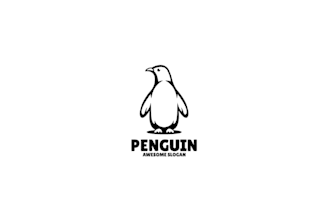 create high quality and eye catching penguin logo