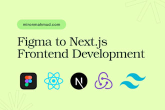convert figma to next js responsive frontend website