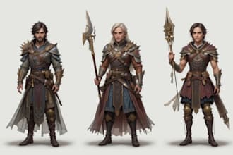 do a custom dnd character art, bring your hero to life