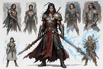 create high quality dnd character portrait, full or half body