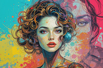 draw your photo into wpap pop art