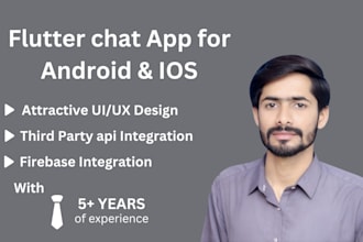 develop chat app, social chat app and add new features in your flutter chat app
