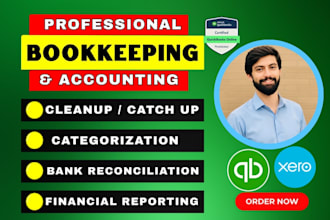 do xero, quickbooks bookkeeping, cleanup, bank reconciliation as qbo bookkeeper