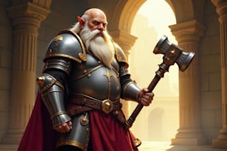 create a d and d character art and dnd art