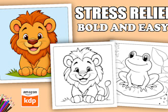 design custom coloring book pages for kids and adults