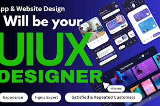 design web ui ux design, dashboard ui ux and app ui ux design in figma