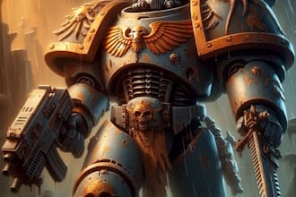draw your warhammer 40k character and creature