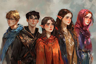 do fantasy dnd romance rpg character game dark art book