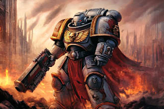 illustrate your warhammer 40k character