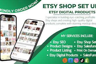 etsy shop set up, etsy digital products, etsy shop, etsy seo, digital products