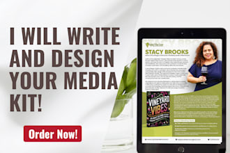 write and design your media kit