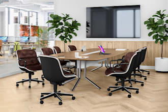 retouch 3d architecture,office workspace design, render in vray, villa apartment