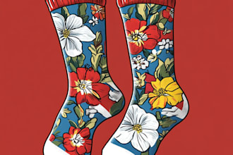 make  design custom and unique socks design
