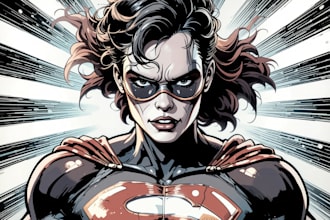 draw comic superhero pop art portraits