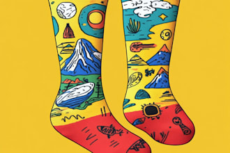 make a unique socks design