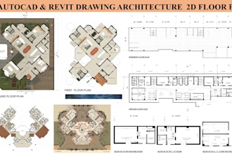 convert create architecture floor plans in autocad and revit