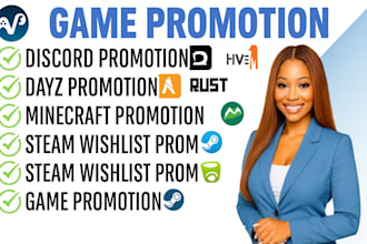 do discord promotion dayz, rust, minecraft, fivem steam game marketing, fivem ad