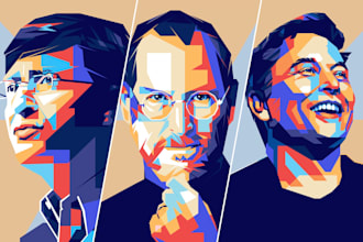 draw amazing wpap pop art portrait poster