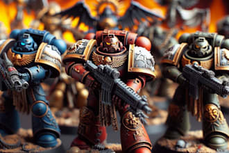 paint your warhammer 40k, age of sigma, or other miniatures