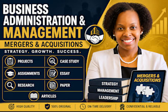research, business administration, management, mergers and acquisitions task