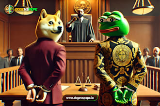 design a crypto meme coin, mascot, pepe, animal, token logo