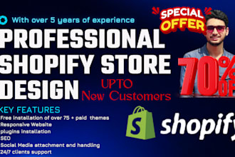design or clone your shopify store  fast and modern