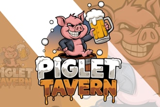 design a cartoon character and caricature mascot food logo