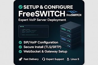 set up and configure freeswitch on your server