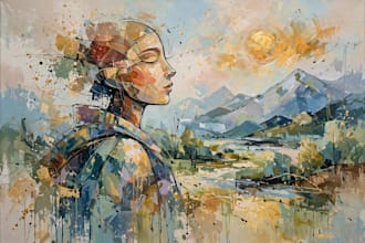 design unique abstract art for you
