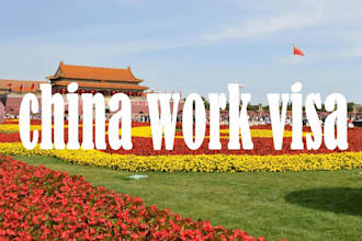 help you apply for a china work visa