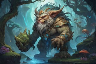 illustrate fantasy art creatures and characters