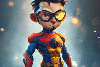 design your favorite superhero character and comic