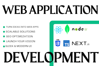 develop your web application from scratch and deploy