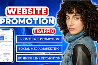 increase organic website traffic on social media, website promotion, shopify ads