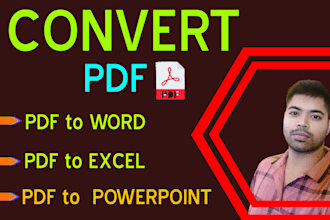 convert PDF to word, google docs, powerpoint, typing services