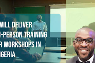 deliver in person training or workshops in nigeria