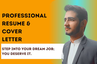 design your resume, CV, and cover letter as expert professional CV maker