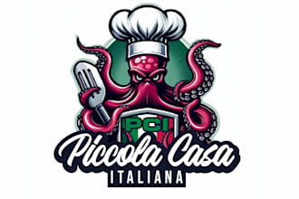 design luxury octopus logo