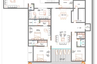 draw, redraw 2d architectural floor plan, blueprint autocad