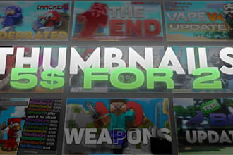 make you 2 minecraft pvp thumbnails