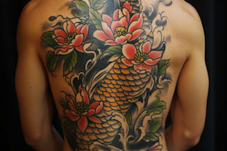 do sleeve tattoo design in realistic style