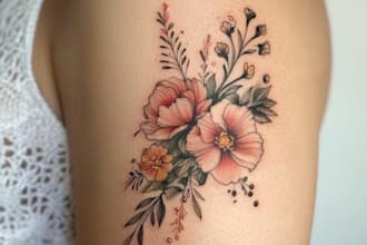 make a custom tattoo design as a tattoo artist