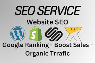 optimize website SEO on wordpress, shopify, squarespace, wix