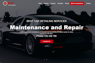 car rental website car dealership rental website car detailing booking website