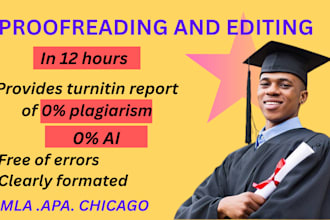 proofread and edit papers in apa, mla citation style within 12 hours