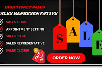 be your sales representative and closer sweepstakes and cash buyer lead